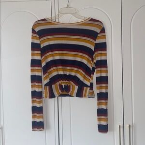 Gaze Multicolor Striped Knit Top